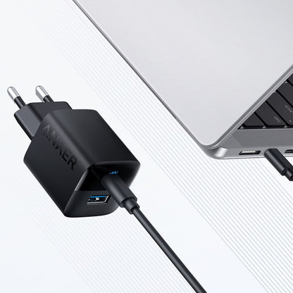 Φορτιστής δικτύου Anker 323, 33W, 3A, 1 x USB-A - 1 x USB-C, μαύρο A2331G11 