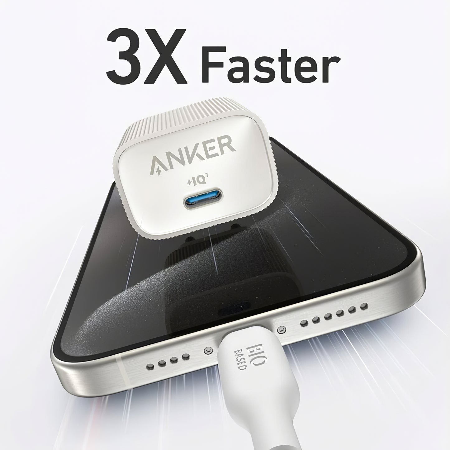 Φορτιστής δικτύου Anker 511 Nano 4, 30W, 3A, 1 x USB-C, λευκό A2337G21 