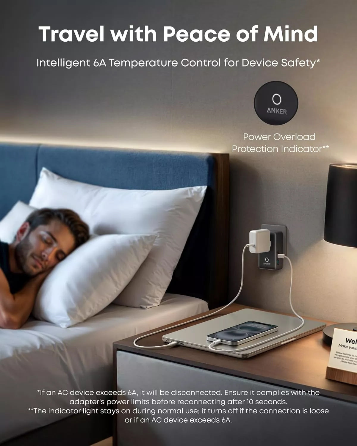 Φορτιστής Δικτύου Anker Nano Travel, 20W, 3A, 2 x USB-A - 2 x USB-C, Μαύρος A9215H11