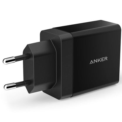 Φορτιστής δικτύου Anker PowerPort, 24W, 2,4A, 2 x USB-A, μαύρο A2021L11 