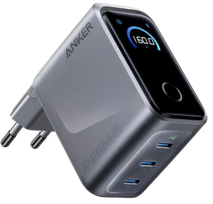Φορτιστής Δικτύου Anker Prime, 160W, 5.36A, 3 x USB-C, Γκρι A2687341
