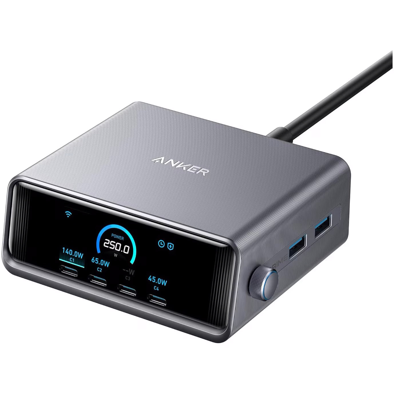 Φορτιστής δικτύου Anker Prime, 250W, 2 x USB-A - 4 x USB-C, μαύρο A2345341 