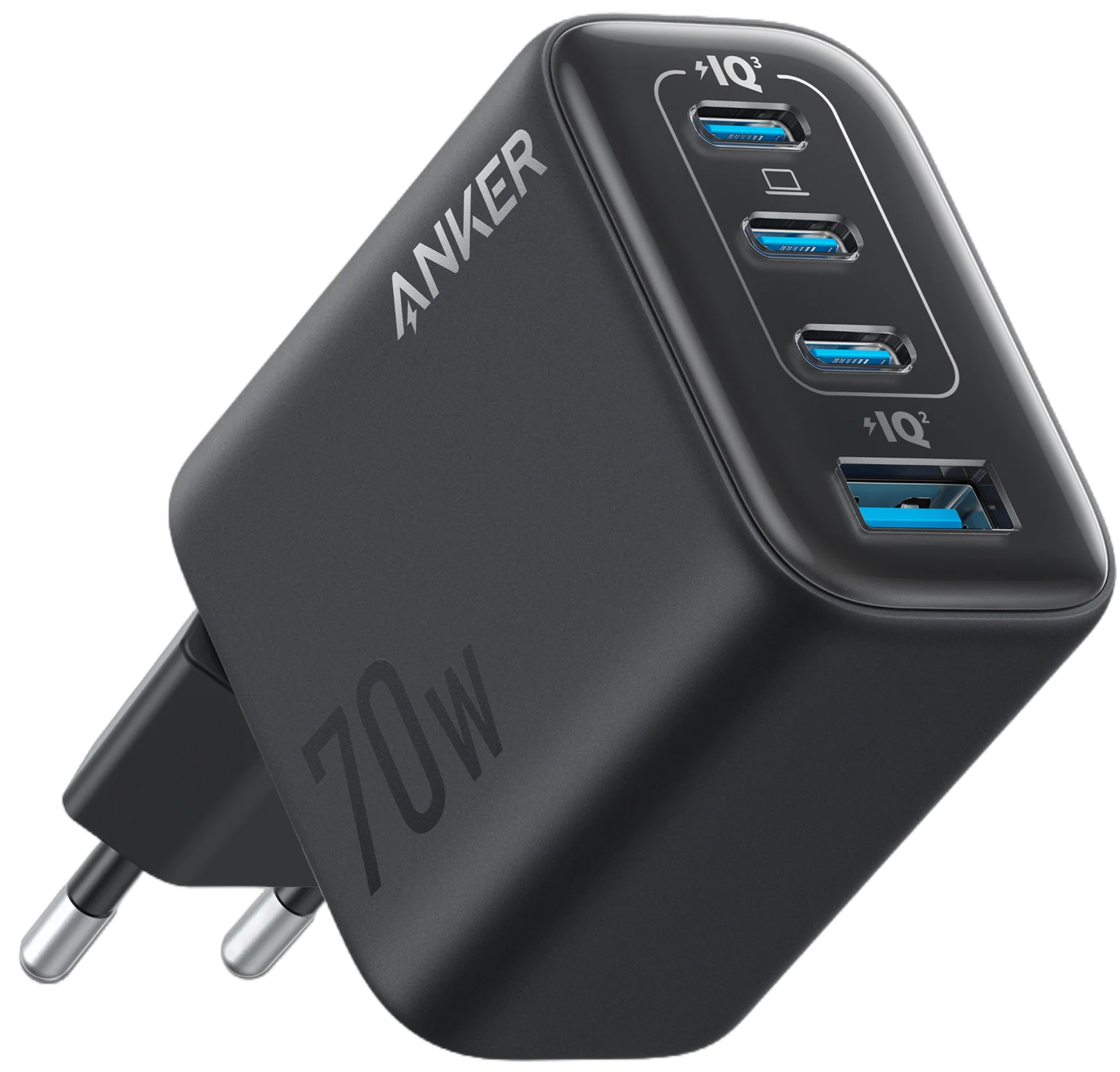 Φορτιστής Δικτύου Anker Zolo, 70W, 1 x USB-A - 3 x USB-C, Μαύρο A121CG11