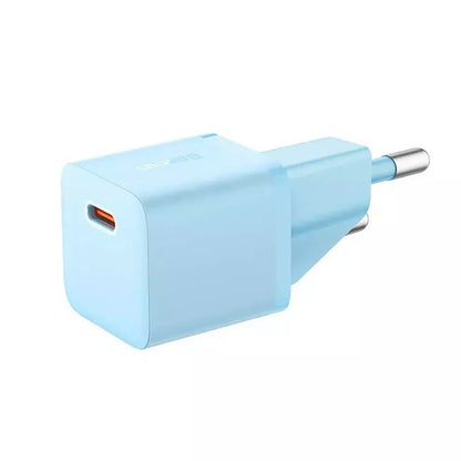 Φορτιστής Δικτύου Baseus GaN Mini 1C, 20W, 3A, 1 x USB-C, Μπλε CCGN050103