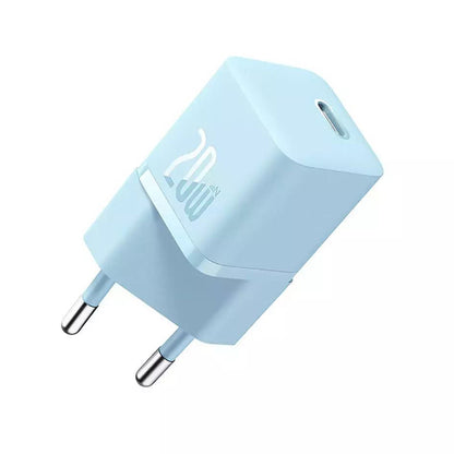 Φορτιστής Δικτύου Baseus GaN Mini 1C, 20W, 3A, 1 x USB-C, Μπλε CCGN050103