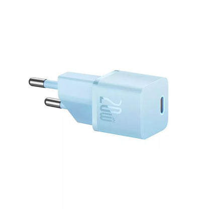 Φορτιστής Δικτύου Baseus GaN Mini 1C, 20W, 3A, 1 x USB-C, Μπλε CCGN050103