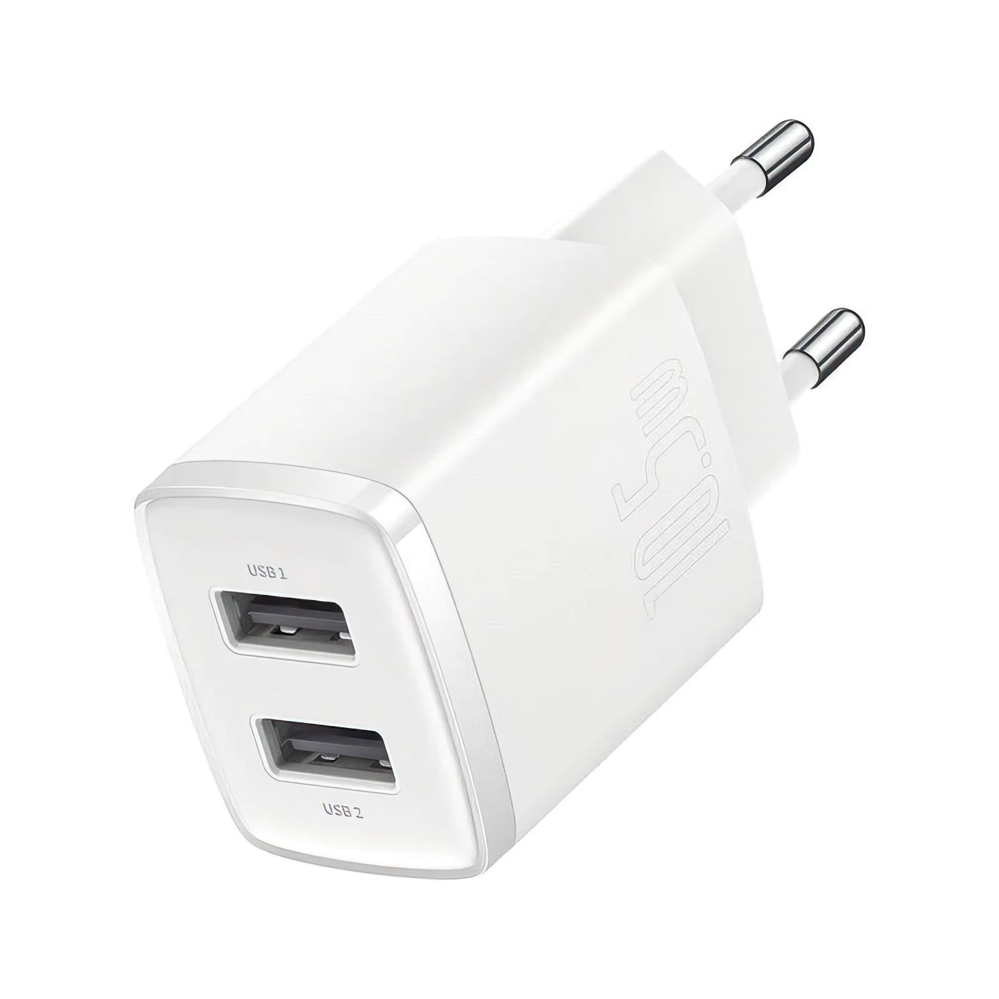 Φορτιστής Δικτύου Baseus Compact, 10.5W, 2.1A, 2 x USB-A, Λευκό CCXJ010202