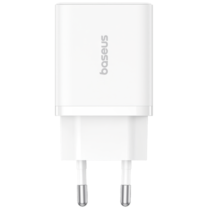 Φορτιστής Δικτύου Baseus Cube, 20W, 3A, 1 x USB-A - 1 x USB-C, Λευκό P10111403213-00