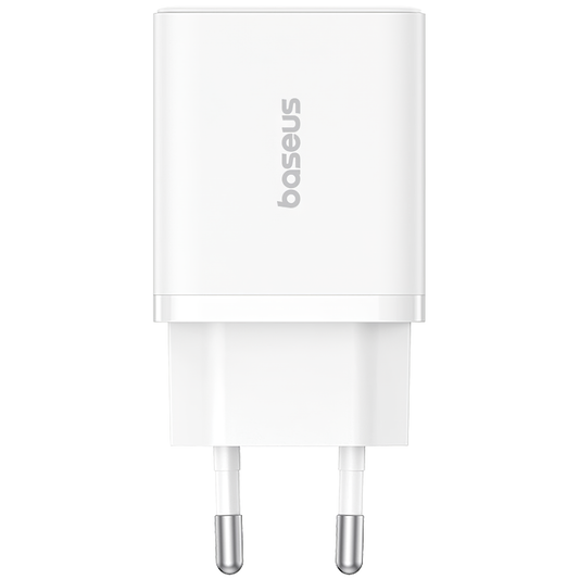 Φορτιστής Δικτύου Baseus Cube, 20W, 3A, 1 x USB-A - 1 x USB-C, Λευκό P10111403213-00