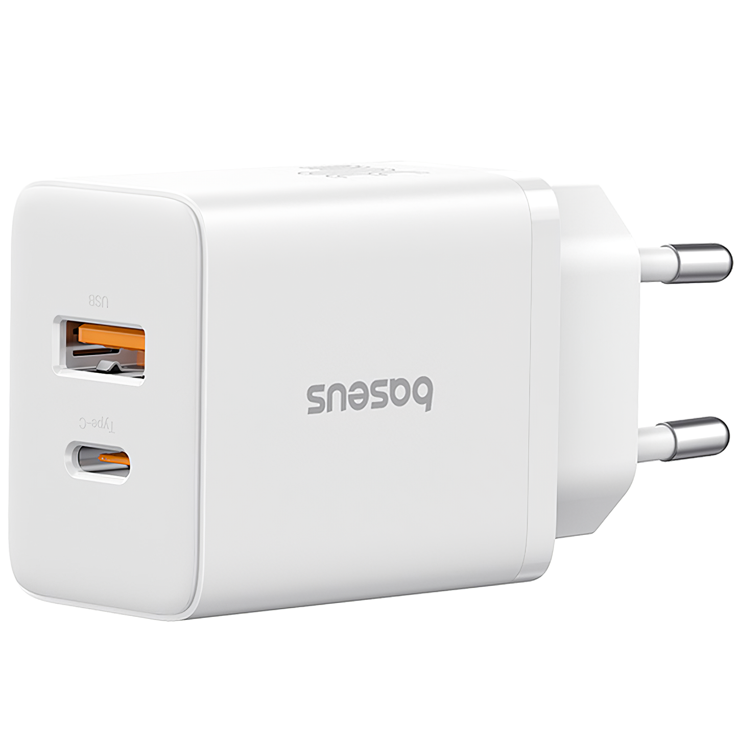 Φορτιστής Δικτύου Baseus Cube, 20W, 3A, 1 x USB-A - 1 x USB-C, Λευκό P10111403213-00