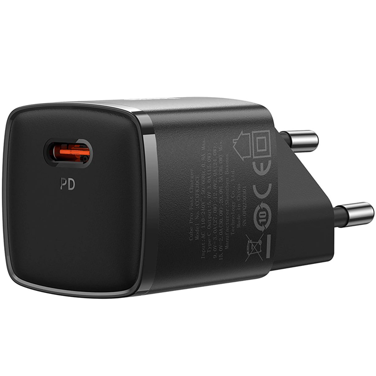 Φορτιστής Δικτύου Baseus Cube Pro, 30W, 3A, 1 x USB-C, Μαύρος CCXF000301