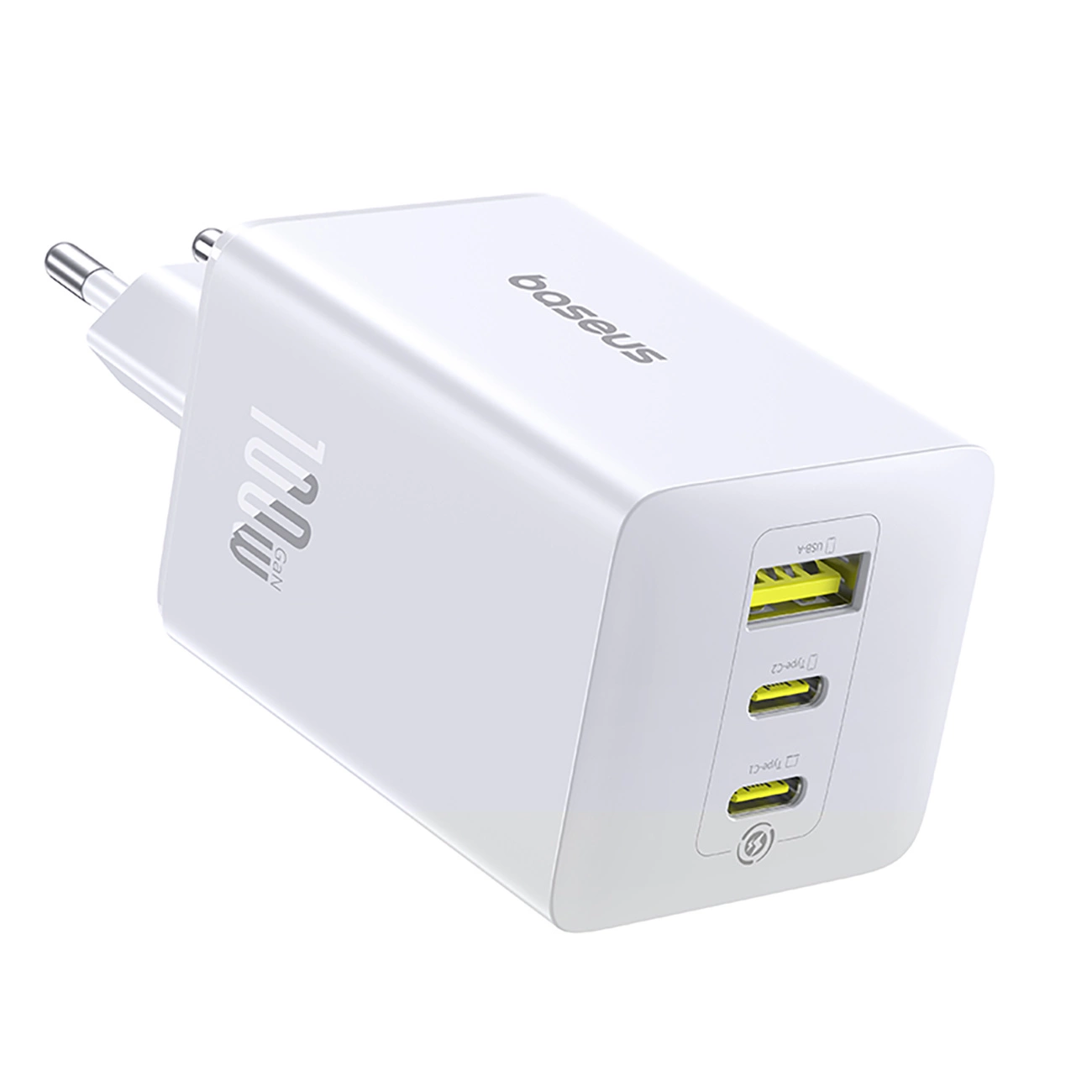 Φορτιστής Δικτύου Baseus EnerFill FE11, 100W, 5A, 1 x USB-A - 2 x USB-C, Λευκό P10182102213-00