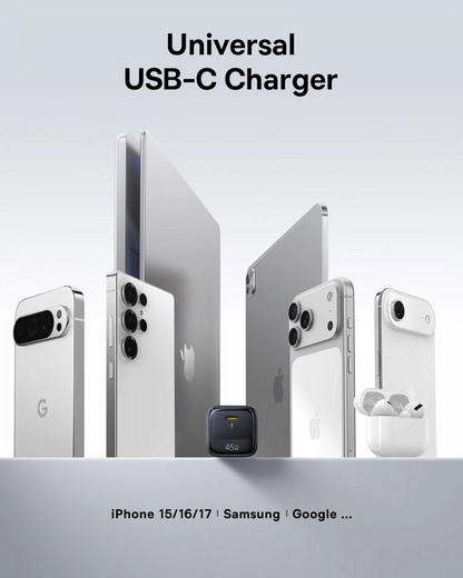 Φορτιστής Δικτύου Baseus EnerFill FN22, 45W, 3A, 1 x USB-C, Μαύρο E0123300