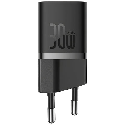 Φορτιστής δικτύου Baseus GaN GaN Mini 1C, 30W, 3A, 1 x USB-C, μαύρο CCGN070401