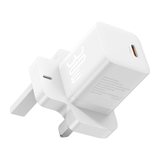 Φορτιστής Δικτύου Baseus GaN5 UK, 30W, 3A, 1 x USB-C, Λευκό P10110906213-00