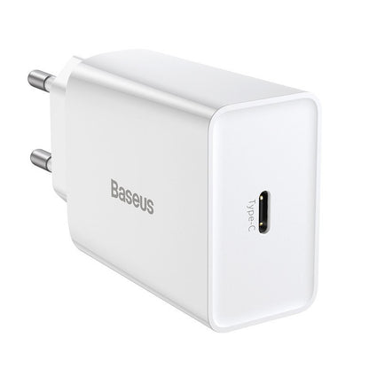 Φορτιστής Δικτύου Baseus Speed Mini, 20W, 3A, 1 x USB-C, Λευκός CCFS-SN02