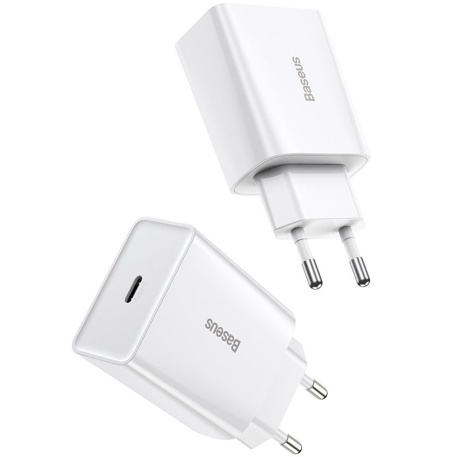 Φορτιστής Δικτύου Baseus Speed Mini, 20W, 3A, 1 x USB-C, Λευκός CCFS-SN02