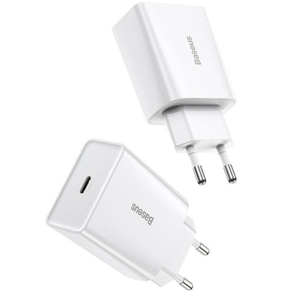 Φορτιστής Δικτύου Baseus Speed Mini, 20W, 3A, 1 x USB-C, Λευκός CCFS-SN02