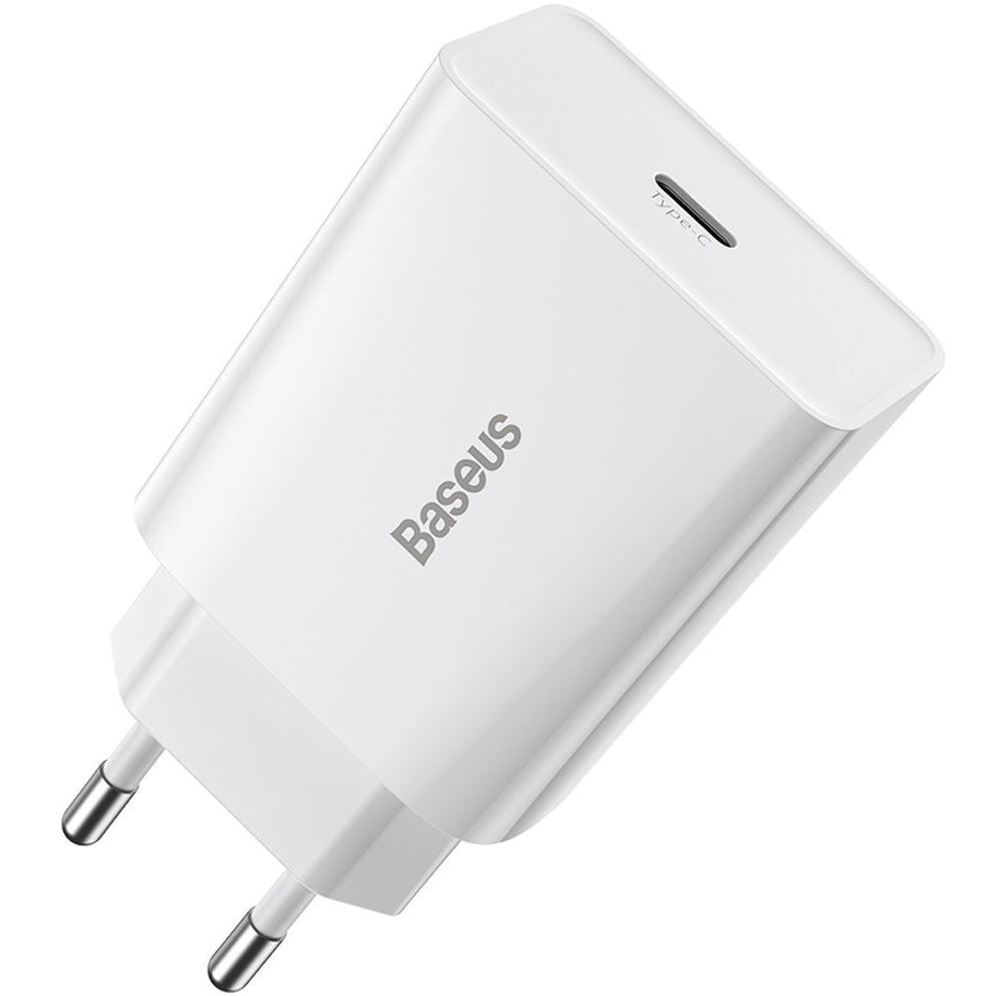 Φορτιστής Δικτύου Baseus Speed Mini, 20W, 3A, 1 x USB-C, Λευκός CCFS-SN02