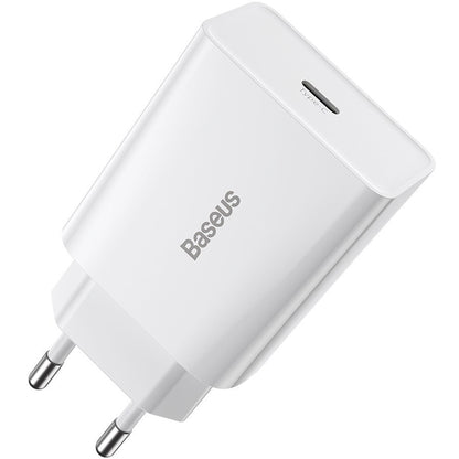 Φορτιστής Δικτύου Baseus Speed Mini, 20W, 3A, 1 x USB-C, Λευκός CCFS-SN02