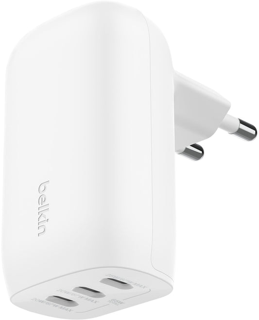Φορτιστής Δικτύου Belkin BoostCharge, 67W, 3A, 3 x USB-C, Λευκός WCC002vfWH