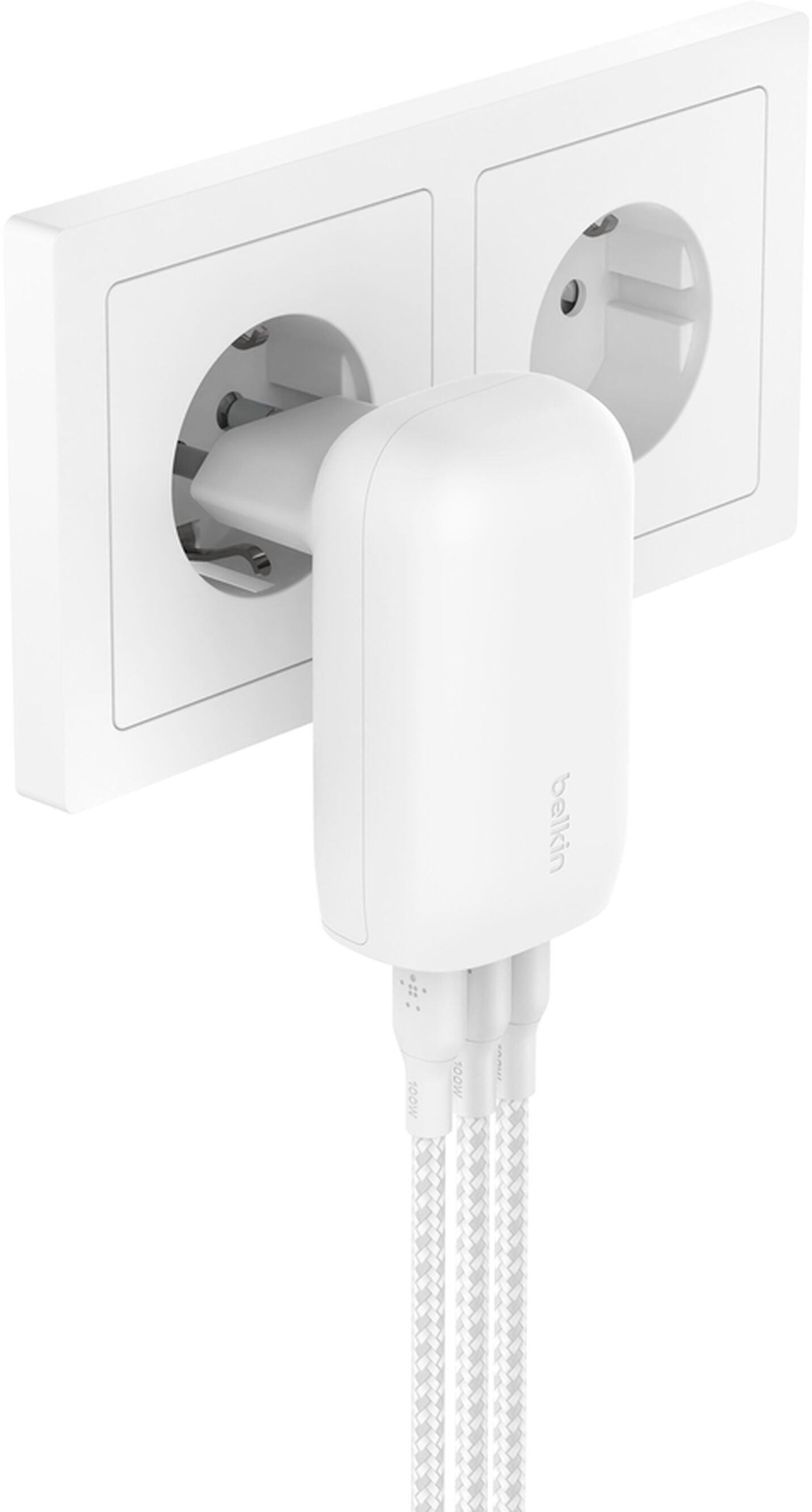 Φορτιστής Δικτύου Belkin BoostCharge, 67W, 3A, 3 x USB-C, Λευκός WCC002vfWH