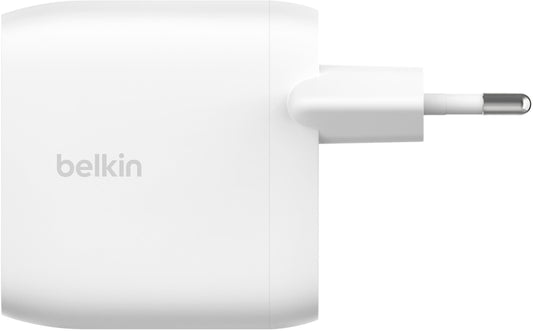 Φορτιστής Δικτύου Belkin BoostCharge Pro Dual, 60W, 3A, 2 x USB-C, Λευκός WCB010vfWH