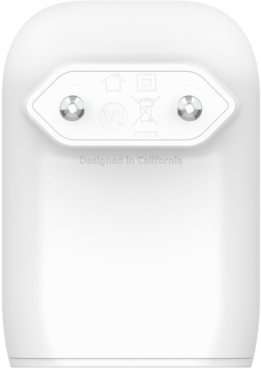 Φορτιστής Δικτύου Belkin BoostCharge Dual, 37W, 3A, 1 x USB-A - x USB-C, Λευκός WCB007vfWH