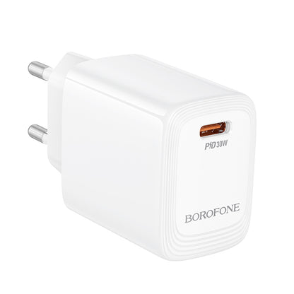 Φορτιστής Δικτύου Borofone BN28 Fuente, 30W, 3A, 1 x USB-C, Λευκό
