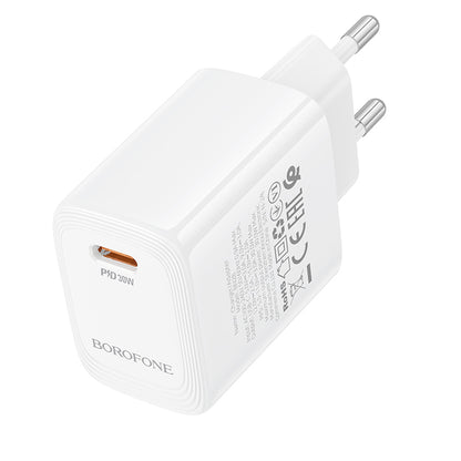 Φορτιστής Δικτύου Borofone BN28 Fuente, 30W, 3A, 1 x USB-C, Λευκό