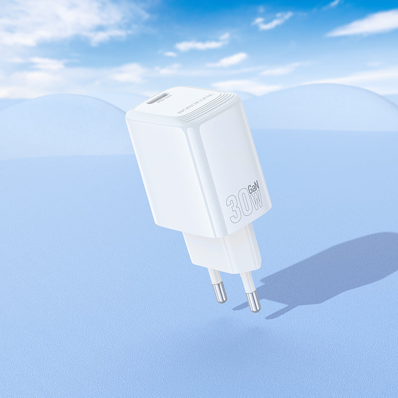 Φορτιστής Δικτύου Borofone BN28 Fuente, 30W, 3A, 1 x USB-C, Λευκό