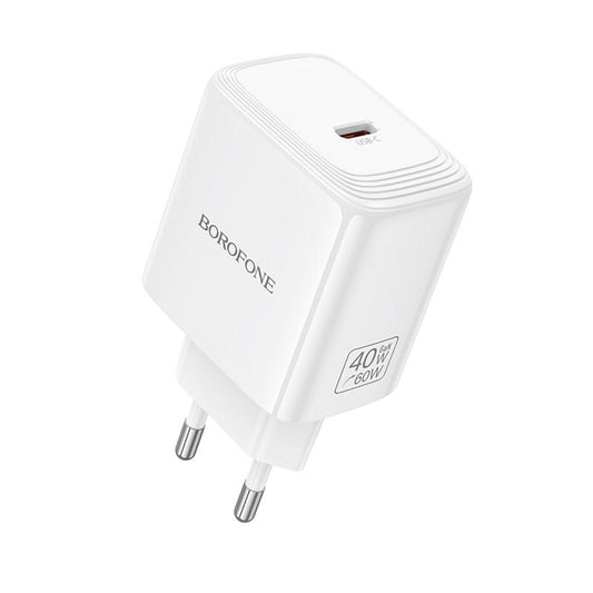Φορτιστής Δικτύου Borofone BN33 Fuente, 40W, 1 x USB-C, Λευκός