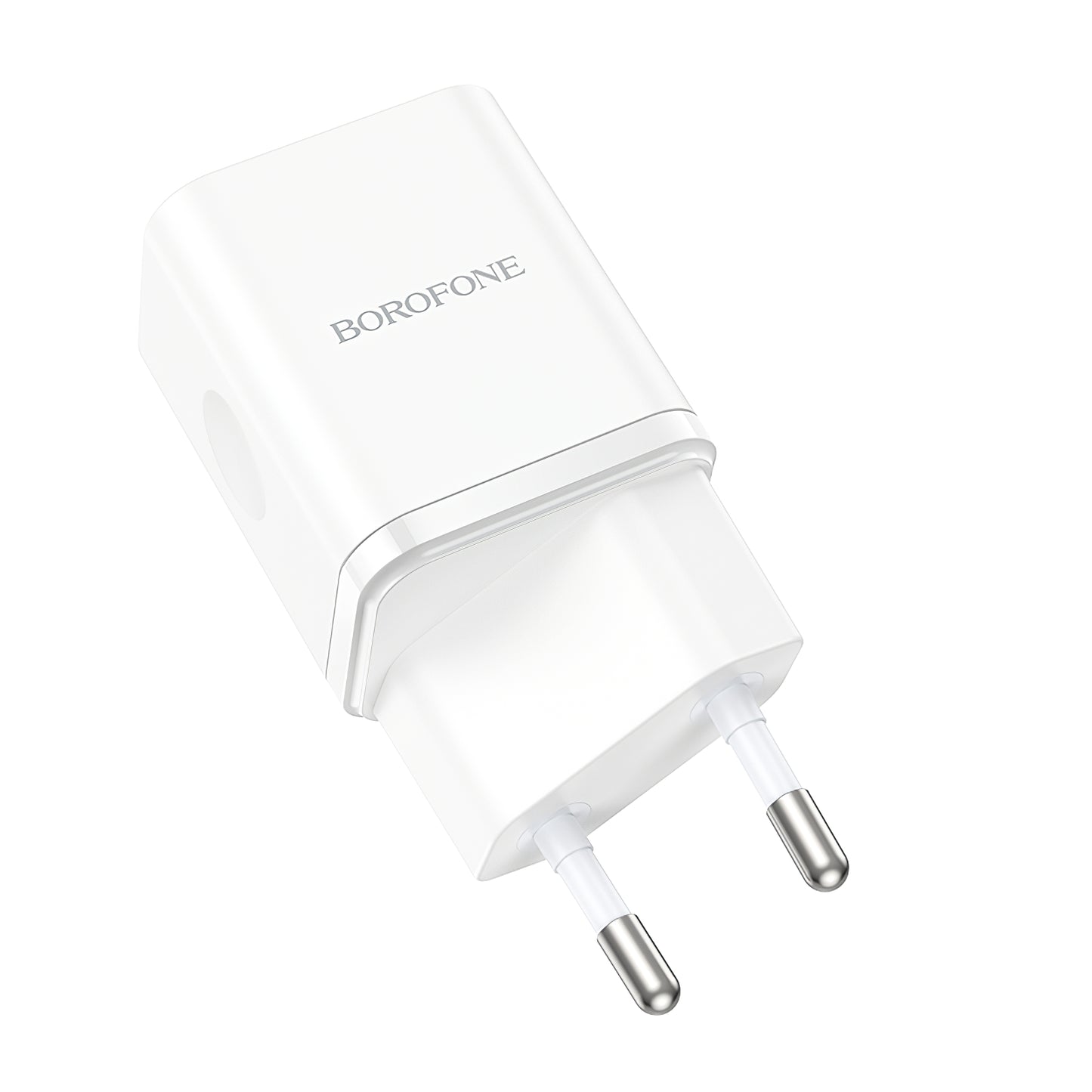 Φορτιστής δικτύου Borofone BN7, 20W, 3A, 1 x USB-A - 1 x USB-C, Λευκό 