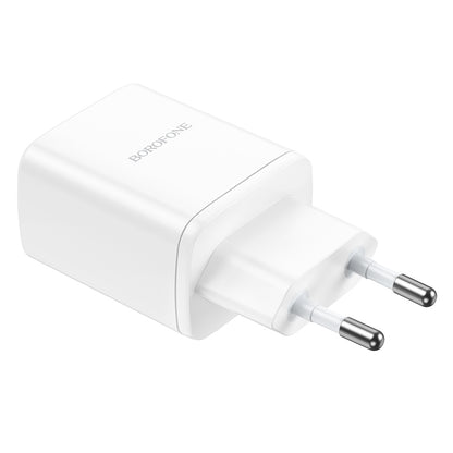 Φορτιστής δικτύου Borofone BN9, 35W, 3A, 2 x USB-C, Λευκό 