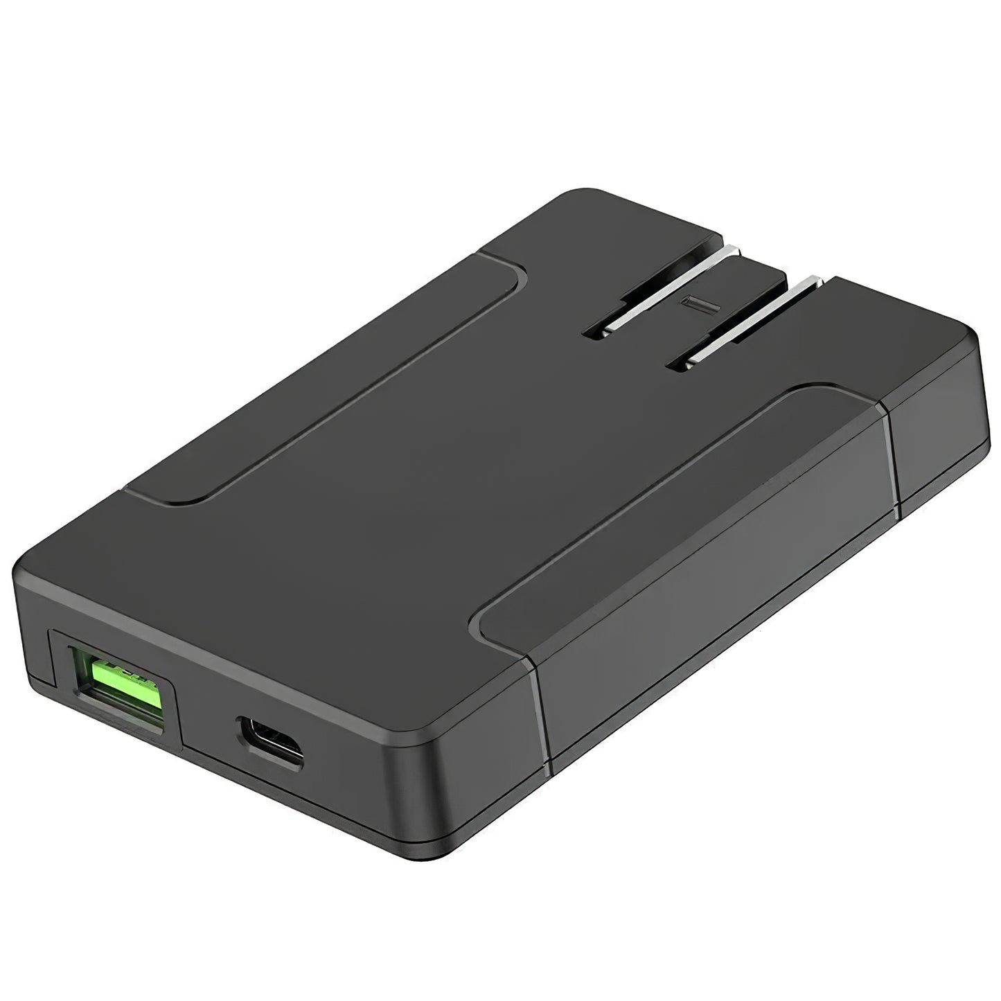 Φορτιστής δικτύου Budi, 65W, 3A, 1 x USB-A - 1 x USB-C, Μαύρο