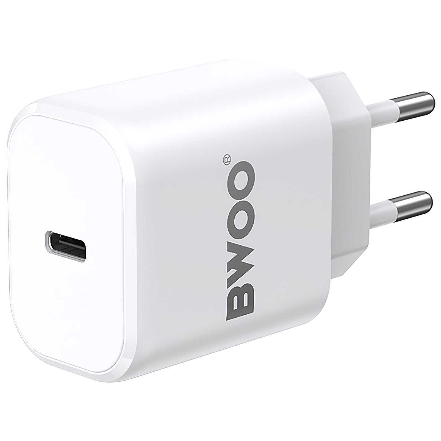 Φορτιστής δικτύου BWOO BO-CDA105, 20W, 3A, 1 x USB-C, Λευκό 