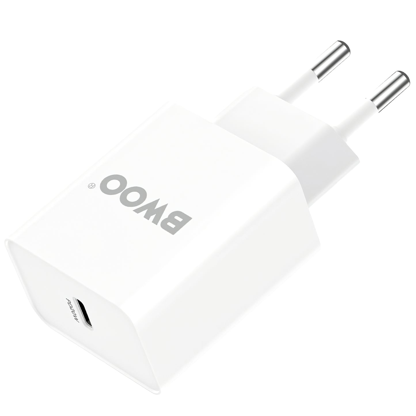 Φορτιστής δικτύου BWOO BO-CDA119, 20W, 4A, 1 x USB-C, λευκό 