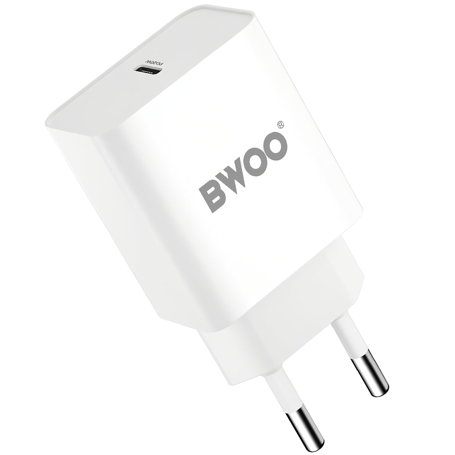 Φορτιστής δικτύου BWOO BO-CDA119, 20W, 4A, 1 x USB-C, λευκό 