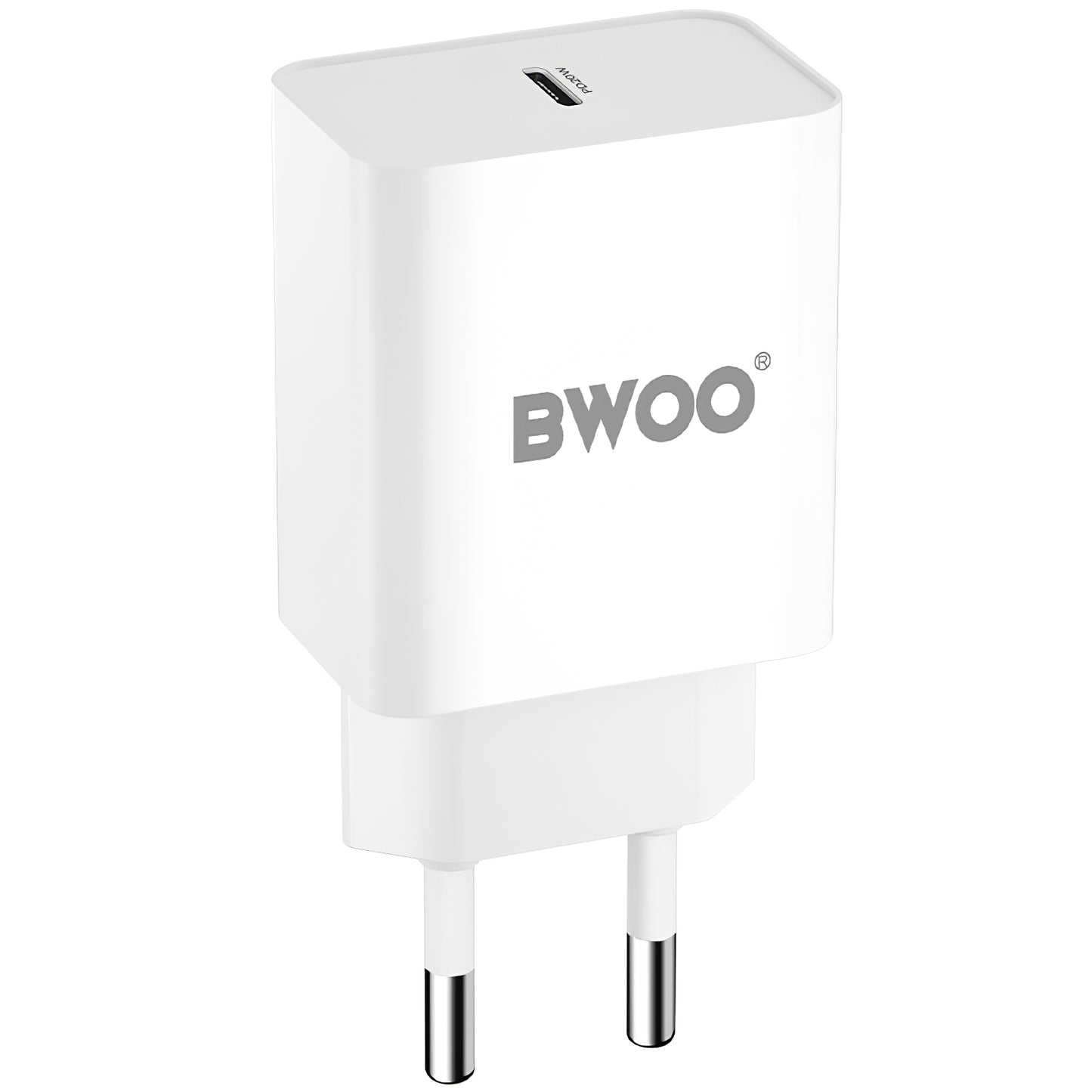 Φορτιστής δικτύου BWOO BO-CDA119, 20W, 4A, 1 x USB-C, λευκό 