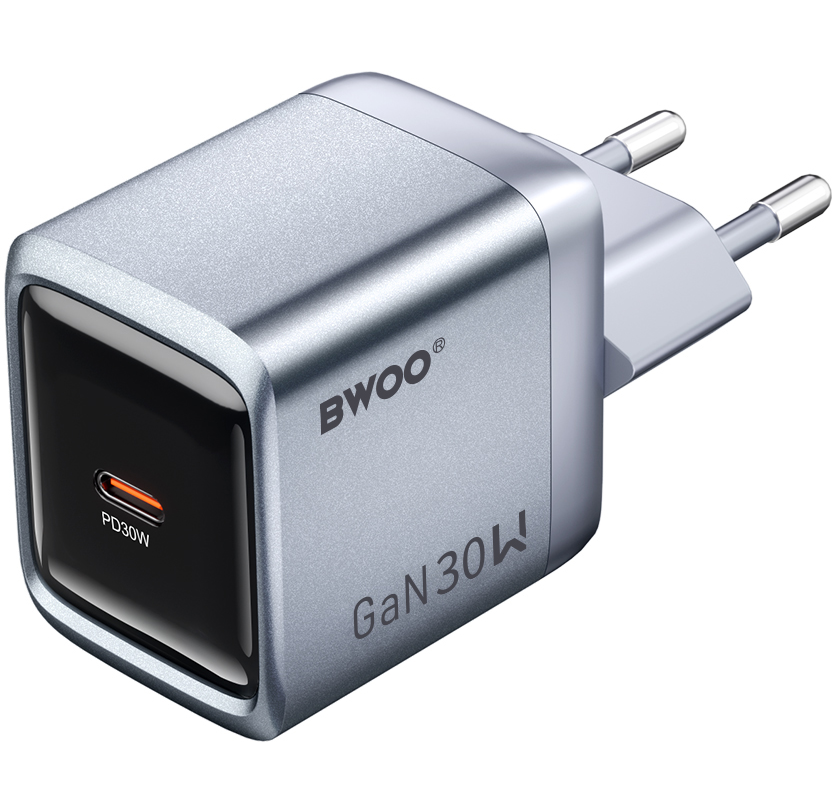 BWOO BO-CDA236 Network Charger, 30W, 3A, 1 x USB-C, Gray