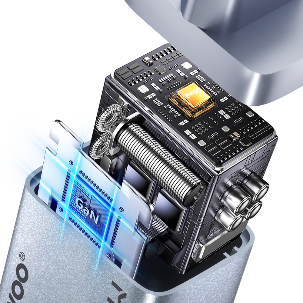 BWOO BO-CDA236 Network Charger, 30W, 3A, 1 x USB-C, Gray