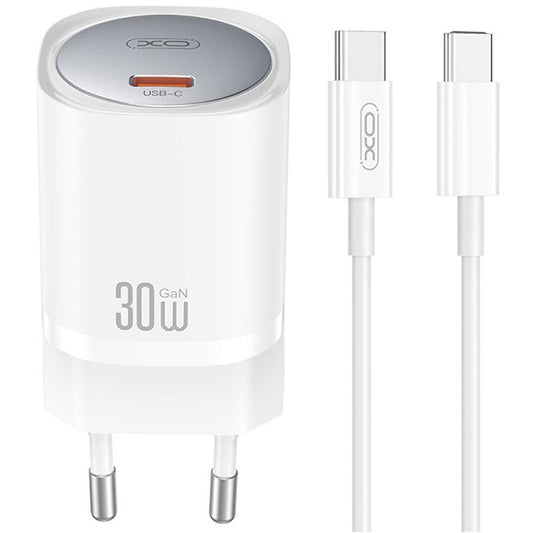 XO Design CE20, 30W, 3A, 1 x USB-C, Λευκό