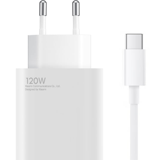 Φορτιστής δικτύου Xiaomi με καλώδιο USB-C, 120W, 6A, 1 x USB-A, λευκό BHR9462EU 