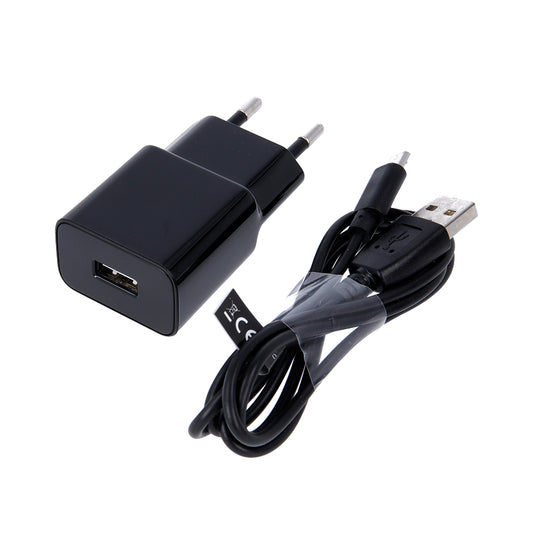 Φορτιστής δικτύου MaXlife MXTC-01 με καλώδιο microUSB, 10.5W, 2.1A, 1 x USB-A, Μαύρο