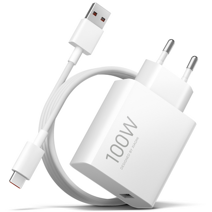 Φορτιστής Δικτύου με Καλώδιο USB-C Xiaomi MY-19-ER, 100W, 6.1A, 1 x USB-A, Λευκό BHR095VEU