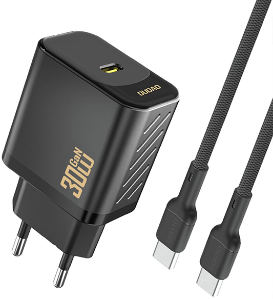 Φορτιστής Δικτύου με Καλώδιο USB-C Dudao A27PCEU, 30W, 3A, 1 x USB-C, Μαύρο