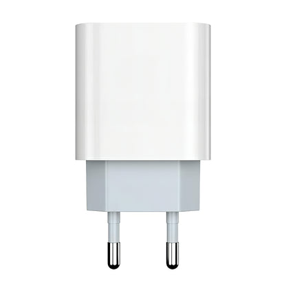 Φορτιστής Δικτύου με Καλώδιο USB-C Prestico F8S, 20W, 3A, 1 x USB-C, Λευκό