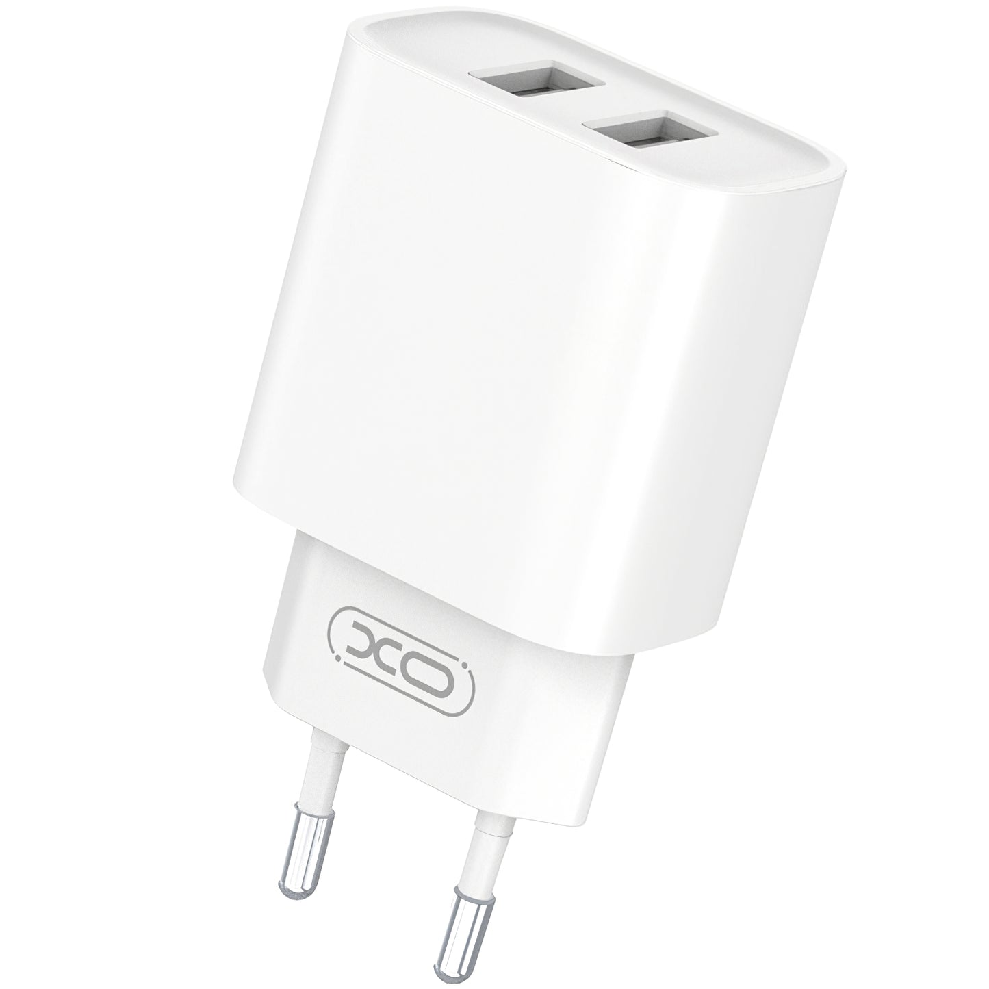 XO Design XO Design BPCE02C Φορτιστής δικτύου με καλώδιο USB-C, 10,5W, 2,1A, 2 x USB-A, λευκό 