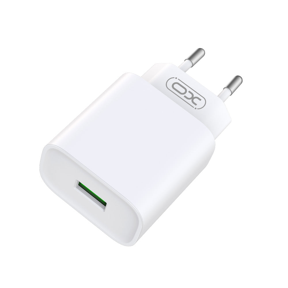 Φορτιστής Δικτύου με Καλώδιο USB-C XO Design CE02D, 18W, 3A, 1 x USB-A, Λευκό