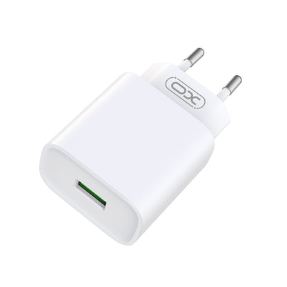 Φορτιστής Δικτύου με Καλώδιο USB-C XO Design CE02D, 18W, 3A, 1 x USB-A, Λευκό